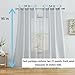HLC.ME 2 Piece Semi Sheer Voile Drapery Window Curtain Grommet Panels for Bedroom (54