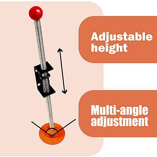 Sidasu Orange Ladder Leveler Pair Extension Ladder Stabilizer Adjustable Feet Levelers Ladder Leveler Feet up to 550LBS Ladder Extension for Stairs
