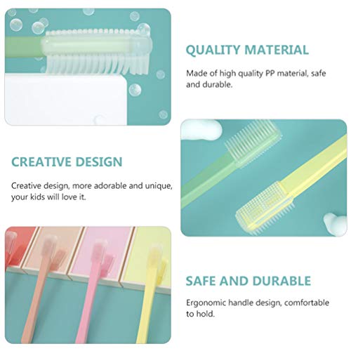 EXCEART Escovas de Dentes Infantis de Silicone, Escovas de Dentes Práticas para Crianças