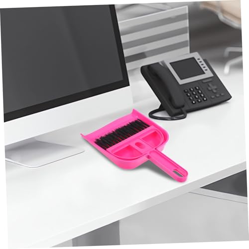 LOORGVEL Mini Besen Kehrschaufel Set Klein Weiche Borsten Staubentfernung Handfeger Kompaktes Design Tragbar Für Tisch Bett Auto Desktop Reinigung – Bild 5