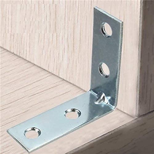 PMW - 8Pcs Steel Corner Brace Angle Bracket L Shape Wardrobe Fixing DIY Hardware-picture-10