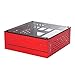 Price comparison product image Goodisory A01 Aluminum Mini-ITX HTPC Desktop Computer Chassis (Red Tempered Glass)