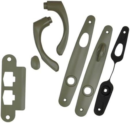 Tribeca Style Single Active Hinged Door Hardware Set in StoneF