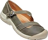 KEEN - Women's Presidio II Cross Strap Casual Sneaker, Castor Grey/Plaza Taupe, 7.5 M US