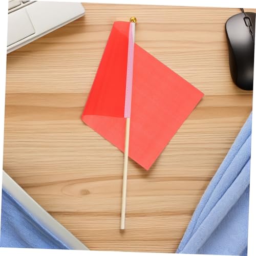Banderas de mano monocolor de madera para animar aficiones sin gastar de más 8