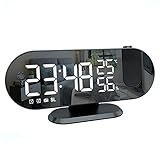 Pantalla digital LED de pantalla grande: el brillo se puede ajustar manualmente: tambin se puede ajustar el brillo alto, el brillo medio, el brillo de bajo brillo, apagado y la funcin fotosensible automtica, el producto ajustar automticamente el brillo de la pantalla de acuerdo con el brillo ambiental.