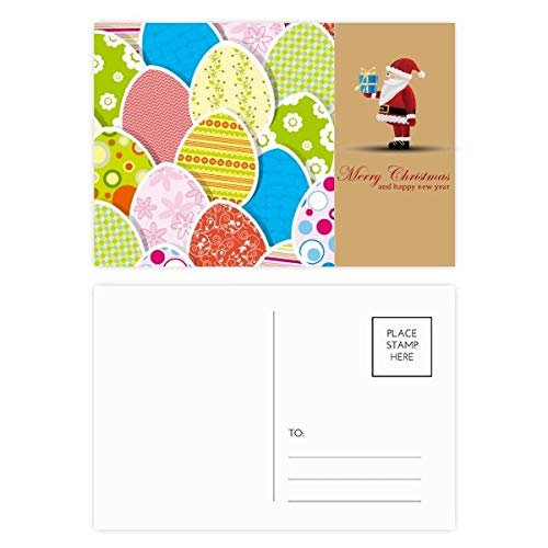 Cartes postales pour festival de Pâques en lot de 20 avec magnifiques motifs œufs colorés