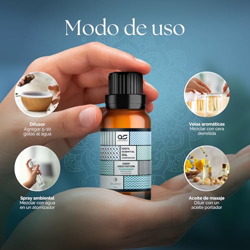 Miniatura 4 de Aerosoul Aceites Esenciales Para Humidificador, Mezcla Aceites Esenciales Bergamota, Lavanda, Vainilla, Manzanilla, Aceites Para Aromaterapia, 100 Aceites Esenciales Naturales, 30ml