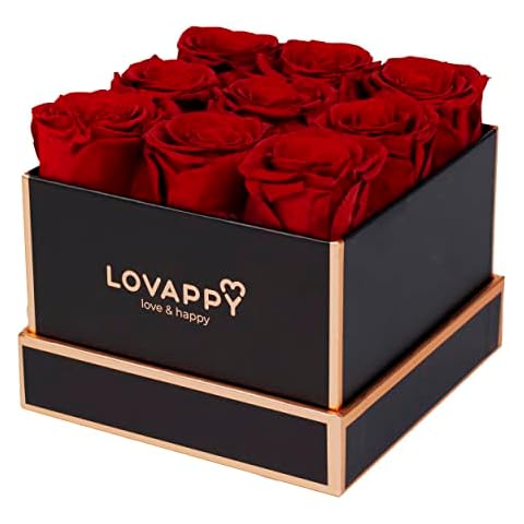 LOVAPPY Forever Preserved Roses Gift Box Cover