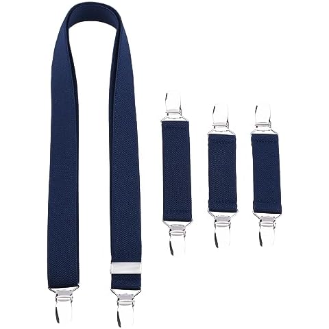 TRIWONDER Mitten Clips for Toddlers Kids Gloves Clips Adults Dress Clips Back Cinch Suspender Sweater Cardigan Shawl Boot Hat Clip for Travel(02 Dark Blue - 7.5cmx2-10cmx1-120cmx1) Cover