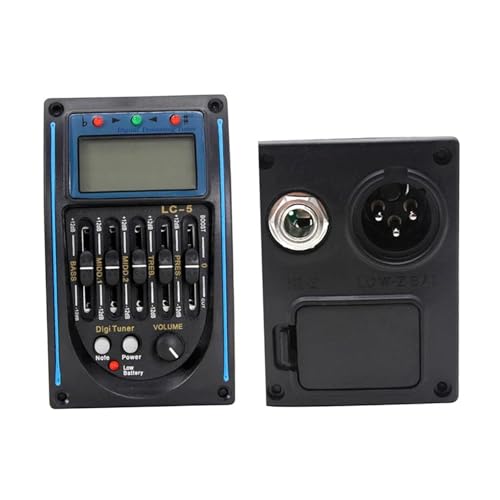 Pastilla Piezoeléctrica Preamplificador Ecualizador De Pastilla Para Guitarra Acústica Profesional Con Control De Volumen Rango Medio Graves Y Agudos De 5 Bandas