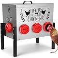 TGEYD 50LB Large Automatic Chicken Feeder – 8 Feeding Ports, No-Waste Poultry Feeder, with Adjustable Legs & Locking Lid