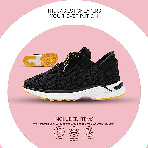 Image of ZEBA Hands Free Slip on Sneakers for Women - Step Up Your Comfort and Style with Perfect Walking Shoes and Fashion Sneakers