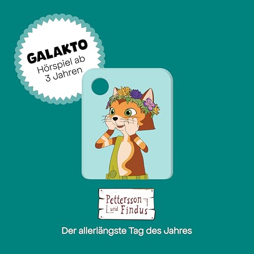 Galakto Audio-Token: Pettersson und Findus - Der allerlängste Tag des Jahres, Hörspiel für Kinder ab 3 Jahren, Spielzeit ca. 56 min
