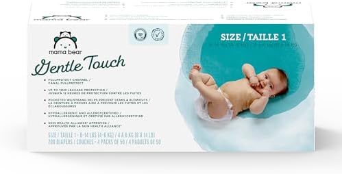 Mama Bear Gentle Touch Diapers (Size 1, 200ct)