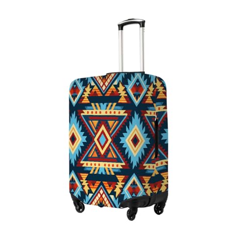 Bohemian Aztec Ethnic African Aztec Stretchable Luggage Covers for Suitcase TSA Approved, Dust Proof and Scratch Resistant Travel Luggage Protector for Carry On (18-21 in)2