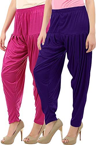 Image of Buy That Trendz Patiala Pants for Women Combo Regular Fit Cotton Patiala Salwar