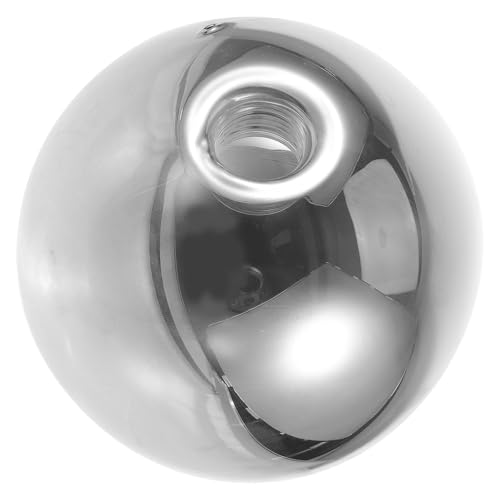 Image of Levemolo Smoked Glass Globe Lamp Shade 120mm Diameter G9 Threaded Pendant Light Replacement Globe Lampshade for Chandelier and Ceiling Fixtures