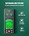 TESMEN EMF Meter, Hound-200 EMF Detector: 3-in-1 Portable Electromagnetic Field Radiation Detector for EF, RF, MF, WiFi Signal, Suitable for Home, Office EMF Inspections and Ghost Hunting - Green