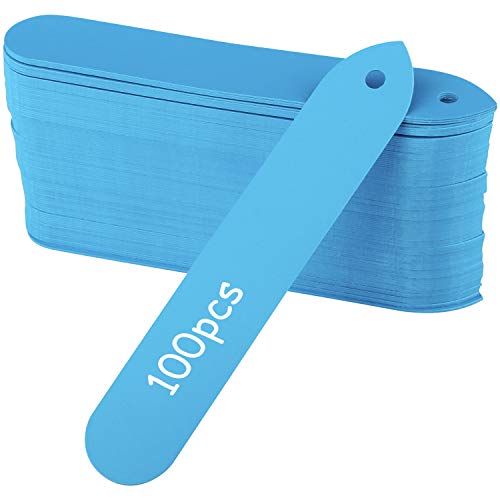 Pflanzenetiketten für Pflanzen, 100 Stück, 10,2 cm, Pflanzenetiketten, Gartenetiketten, wiederverwendbar (blau) Cover
