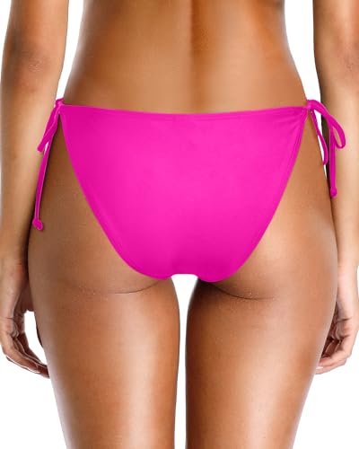 Image of Holipick Bikini Bottoms for Women String Bathing Suit Bottom with Moderate Coverage Low Waist Swim Bottom