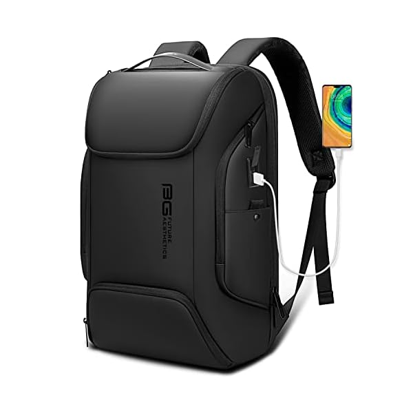 BANGE Business Laptop Smart backpack Can Hold 15.6 Inch Laptop Commute Backpack Carry on bag for men and women (Black)
