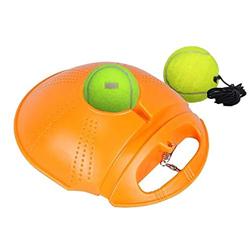 Gambol Tennis Return Trainer Solo Tennis Trainer Rebounder Ball Tennis Ball Practice Trainer Tennis Trainer Ball with String (Orange)