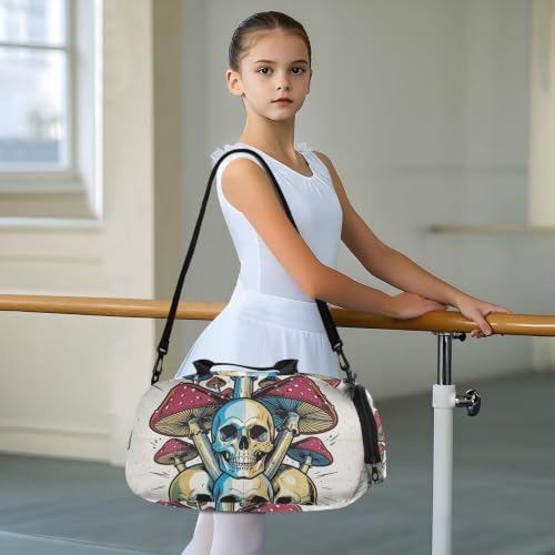 Bolsa de deporte multifuncional goth con compartimento para zapatos de niños 6