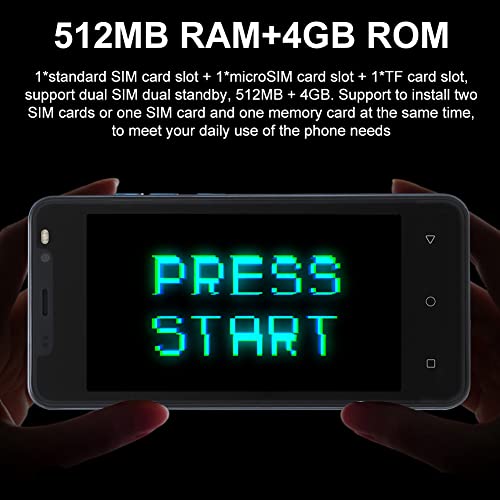 Zyyini Ip12 Pro Smartphone,4.66Inch Hd Smartphone,512Mb+4Gb Dual Cards Dual Standby Mobile Phone,Mtk6572 Dual-Core Cpu,0.3Mp+2Mp Hd Camera,Android 4.4.2(Blue) #TOP6