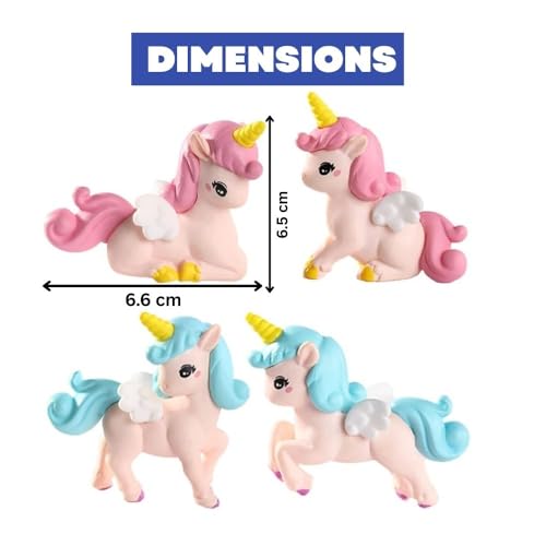 Image of CraftVatika Miniature Unicorn Showpiece Gift for Kids Girls Sister Girlfriend, Home Decor Items, Table Shelf Decoration Items, Valentine Day Birthday, Car Dashboard Gift