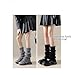 SULEAD Y2K 100% Cotton Leg Warmers Cozy Knit Women's Winter Thermal Slouch Socks Boots Snow Days Fashion Insulation Luxury (1 Pair (Black))