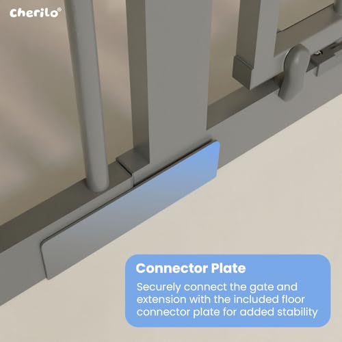 Image of Cherilo Baby Safety Gate Extension Part (20 cm)- Grey (Extension Only)