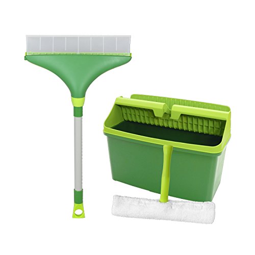 Preisvergleich Produktbild Mr. Ti Fensterwischer mit Auffangbehälter.