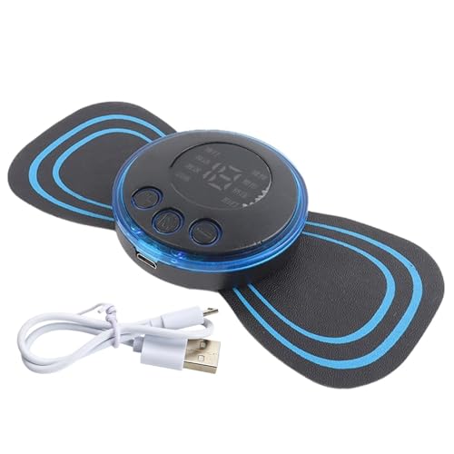 Masajeador trasero EMS para masaje de impulsos, parche versátil, utiliza el masaje para masaje eléctrico inteligente con diferentes modos de masaje. La parte inferior de la espalda