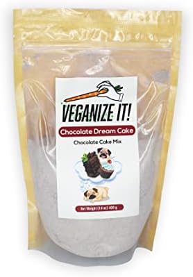 VEGANIZE IT! Baking Chocolate Cake and Cupcake Mix Vegan 14 OZ, Organic Gluten Free Non-GMO, Moist Fluffy Mouth Watering, Sugar Free Desserts & Treats