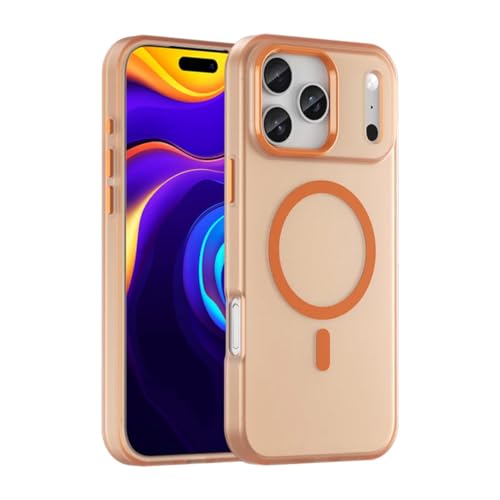 Coque mate iPhone 17 en TPU souple transparent finition haut de gamme antichoc orange