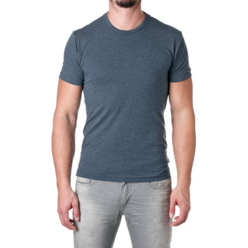 Next Level 6010 Men's Tri-Blend Crew Tee - Large - Indigo