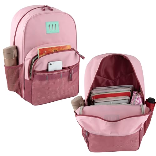 Trail maker 24 Pack Two Tone Backpacks in Bulk for Homeless Adults Nonprofit 18 Inch Backpacks Wholesale (Light Colors Pack)3