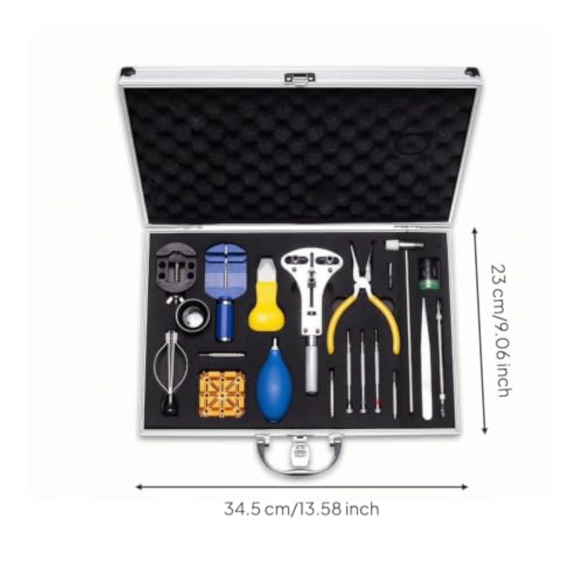Professional Watch Repair Tool Kit with Aluminum Case