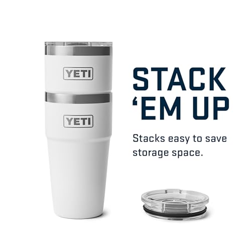 Image of YETI Rambler 20 oz Stackable Tumbler, Stainless Steel, Vacuum Insulated with MagSlider Lid