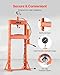 VEVOR Hydraulic Shop Press, 20 T H-Frame Pneumatic Shop Press with Press Plate, Stable Garage Floor Adjustable Hydraulic Press with Triangular Support, Fit for Bending, Straightening & Stamping
