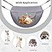 Adjustable Cat Cage Hammock Set of 2, Soft and Breathable Pet Bed, Grey and, Ideal for Cats, Kittens, Rabbits