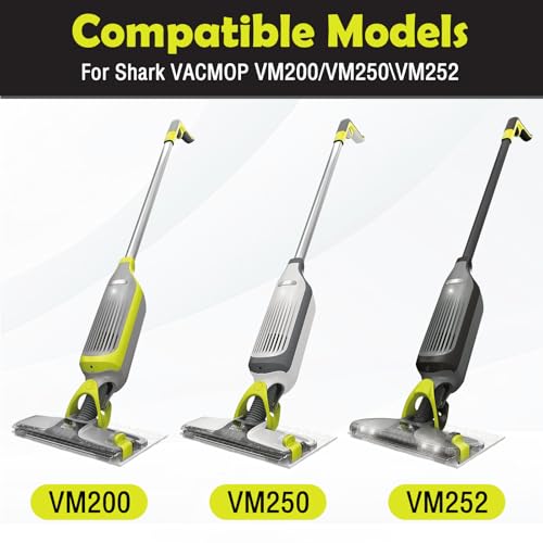 40PCS VACMOP Disposable Hard Floor Vacuum and Mop Pad Refills for Shark Pro VM252 VM251 VM250 VM200 VC205 QM250 VM190 VM200P12 VMP30 Vacuum Cleaner Replacement Parts