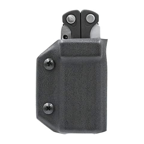 Clip & Carry Kydex Multitool Sheath for LEATHERMAN CHARGE - Made in USA (Multi-tool not included) EDC Multi Tool Sheath Holder Holster Cover (Black) Cover