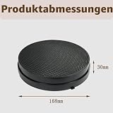Pack of 4 Activated Carbon Filters Compatible with Airlux CR2000, for Falmеc No. 6, 103050091, 114163, 101117, Type 6, Type C, Replacement for Cooker Hood, Diameter 168 mm - 4