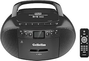 G Keni Tragbarer CD-Kassetten Boombox mit Radio