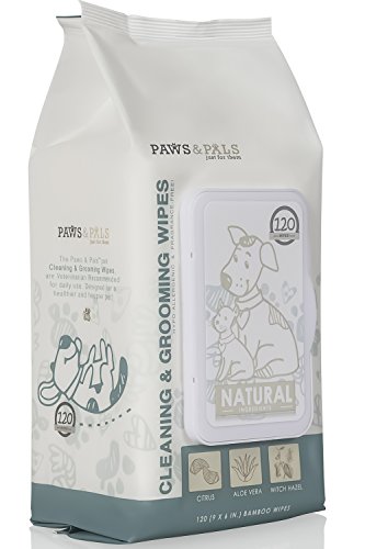 Paws & Pals Dog Pet Wipes, Eco-Friendly Bamboo Made for Deodorizing & Cleaning