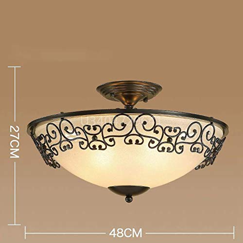 Plafonnier rétro européen pour illuminer une chambre rustique chaleureuse - 2