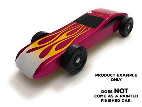 Maximum Velocity Pinewood Car Kit | Includes Cnc'd Body, Speed Wheels, Speed Axles, Graphite & Steel Weight | Sports Car Derby Car Kit #TOP7