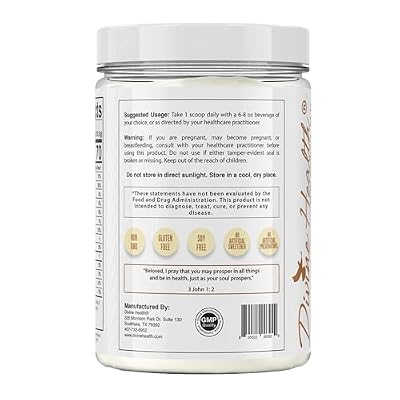 Dr. Colbert, MD MCT Oil Powder | French Vanilla Flavor | by Divine Health | Keto Zone | 70% C8 | 30% C10 | 0 Net Carbs | Gluten Free | 30 Day Supply | 315g